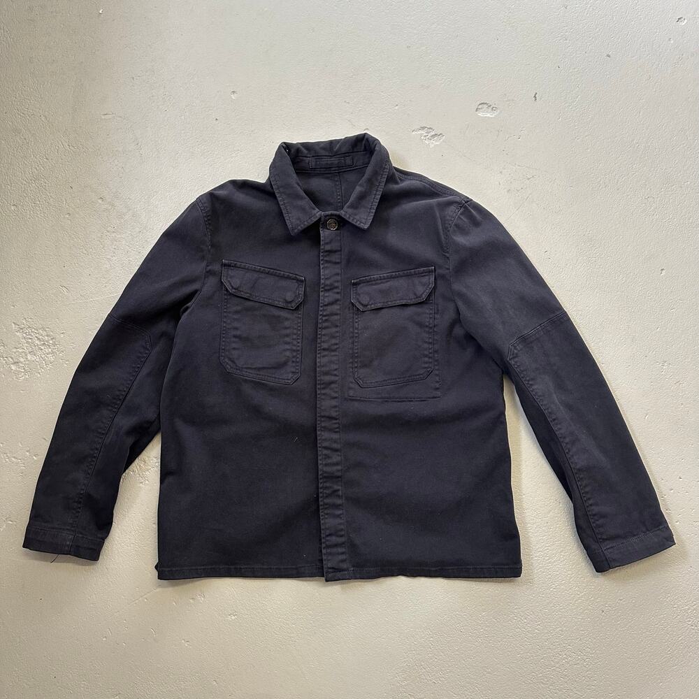 Michael Kors Men's Garment Dyed Chore Coat Jacket - Black - XL